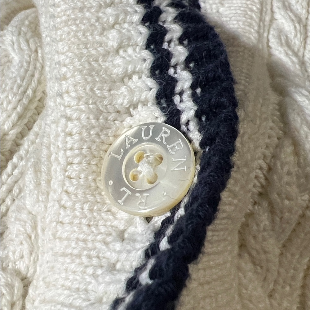 Vintage Ralph Lauren Cable Knit Cardigan - Picture 6 of 7